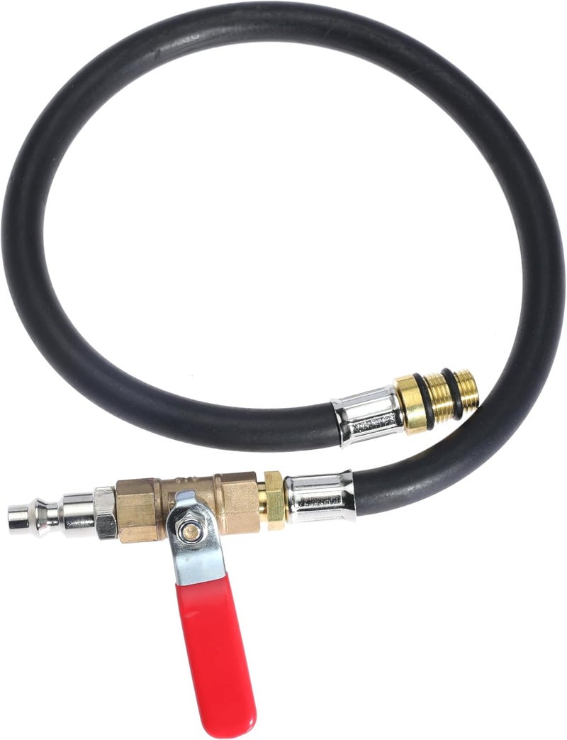 Seweder Engine Air Valve Holder Pressure Pipe with Ball Valve M12 M14 Thread to 1/4 NPT Cylinder Leakage Testing Assistant Tool for Ford for Mustang for LS1 for LS2 for LS3 4.8 5.3 6.0 Trucks - Image 2